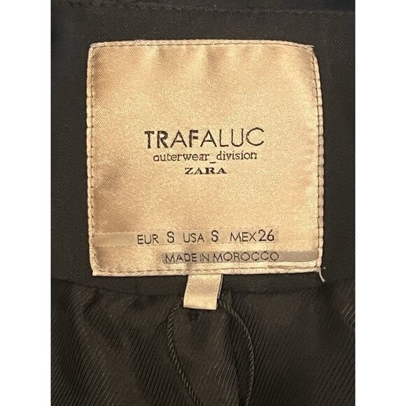 Zara Double Breasted Long Tuxedo Blazer Jacket - Picture 6 of 8